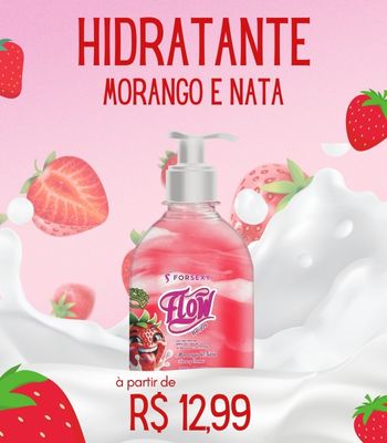 Hidratante Morango e Nata - à partir de R$ 12,99