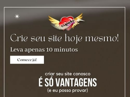 Crie seu site hoje mesmo, leva apenas 10 minutos