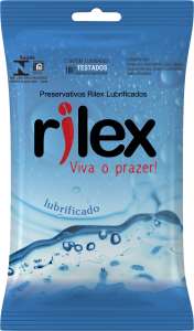 Preservativo Lubrificado com 3 unidades - Rilex