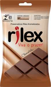 Preservativo com aroma de Chocolate com 3 unidades - Rilex