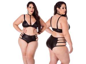Fantasia Hot Top Cirre Plus Size (GG) (Parte de Baixo) - Hot Flowers