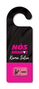 Aviso de Porta Kama sutra + Dados Lésbica Não Perturbe  - Êxtase