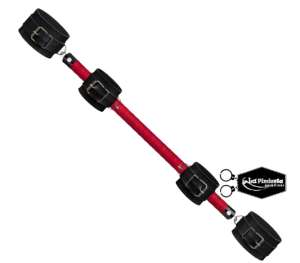 Separador DUO com braceletes e tornozeleiras 60 cm - Cor: Vermelha - La Pimienta
