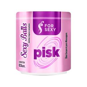 Bolinha Sexy Balls Funcional Pisk 03 Unidades - For Sexy