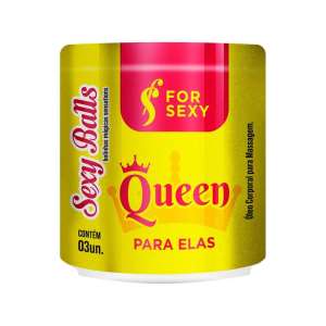 Bolinha Sexy Balls Funcional Queen 03 Unidades - For Sexy