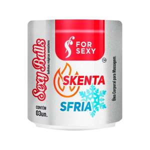 Bolinha Sexy Balls Funcional Skenta Sfria 03 Unidades - For Sexy