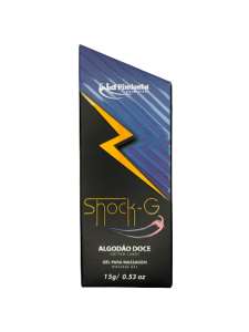 Vibrador líquido Shock-G 15g - Sabor: Algodão Doce - La Pimienta