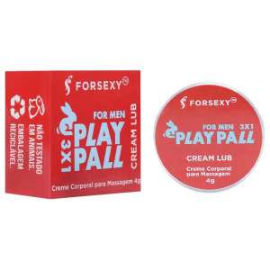 Cream Lub Gel Masculino 3X1 Play Pall 4g - For Sexy