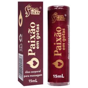 Óleo Corporal Hot Paixão Em Gotas 15ml - For Sexy