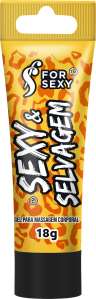 Gel Excitante Multisensações Sexy e Selvagem 18g - For Sexy
