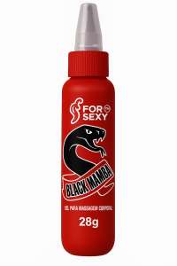 Gel Excitante Esquenta Esfria Vibra Black Mamba 28g - For Sexy