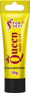 Gel Excitante Esquenta E Vibra Queen 18g - For Sexy