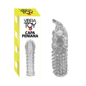 Capa Peniana Pérola com Detalhe na Ponta em Silicone - VibraToy