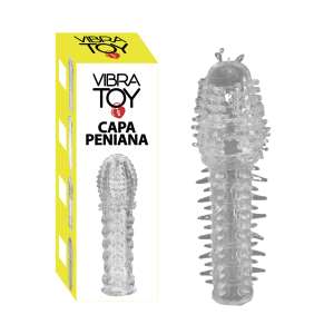 Capa Peniana Texturizada e Glande Avantajada em Silicone - VibraToy