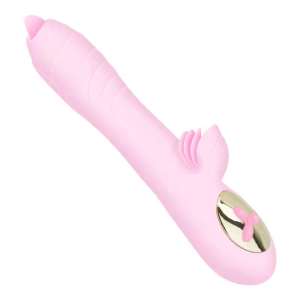 Vibrador recarregável com Estimulador de Clitóris vai e vem - VibraToy