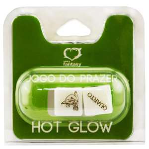 Dados Jogo do Prazer Hot Glow - 2 dados  - Sexy Fantasy