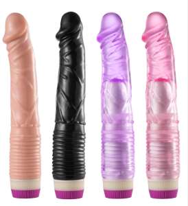 Prótese realística (21 x 4 cm) com vibrador interno - Linha Essence - VibraToy