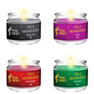 Vela de Massagem Aromática Beijável 20g - For Sexy