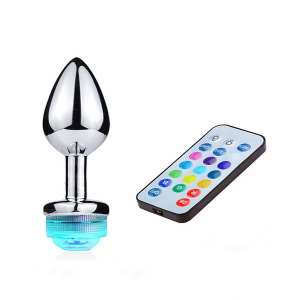 Plug de Metal com LED 13 Cores Tamanho Pequeno - Importado