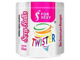 Bolinha Sexy Balls Funcional Twister 03 Unidades - For Sexy