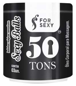 Bolinha Sexy Balls Funcional 50 Tons 03 Unidades - For Sexy