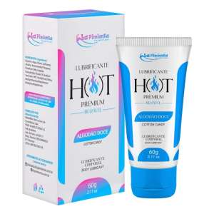Lubrificante Beijável Hot Premium 60g - Sabor: Algodão Doce - La Pimienta