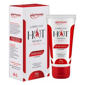 Lubrificante Beijável Hot Premium 60g - Sabor: Morango - La Pimienta