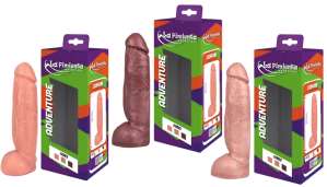 Prótese Realística Linha Adventure com Escroto 20,5 x 5,5 cm  - La Pimienta