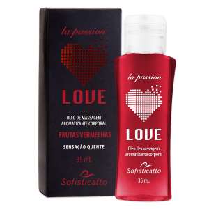 Óleo de Massagem Beijável Love Frutas Vermelhas 30ml - Sofisticatto