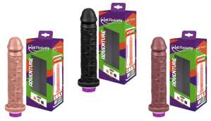 Prótese Realística Imperador com Vibrador Interno 20 x 4,5 cm - La Pimienta