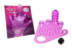 Luva Para Massagem Com Dedeira + Dado - Diversão ao cubo