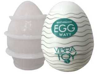 Masturbador em silicone Egg Wavy - VibraToy