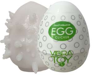 Masturbador em silicone Egg Clicker - VibraToy