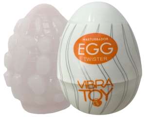 Masturbador em silicone Egg Twister - VibraToy