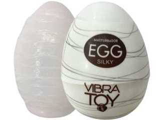 Masturbador em silicone Egg Silky - VibraToy