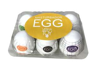 Masturbador em silicone Egg caixa com 6 unidades - VibraToy