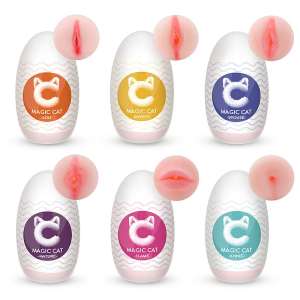 Masturbador EGG em cyberskin Magic Cat - VibraToy