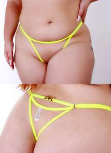 Calcinha Personalizável Ilusion Neon Plus - Tallyta Lingerie