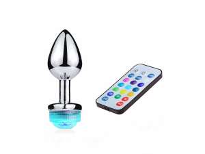 Plug de Metal com LED 13 Cores Tamanho Médio - VibraToy