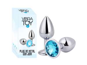Plug de Metal com Joia Tamanho Grande (9,5 cm) - VibraToy