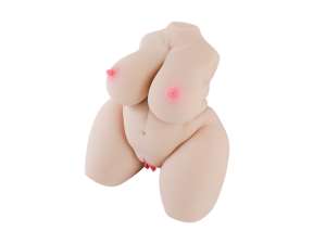 Masturbador Meio Corpo Chubby com Vagina e Ânus Penetráveis (Ref. 95) - VibraToy