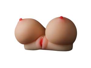 Masturbador Cyber Skin em Formato de Seios com Vagina e Ânus (Ref.104) - VibraToy