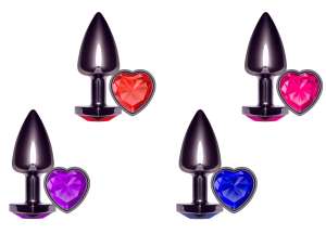 Plug Anal Unique Fumê em Formato de Coração - La Pimienta