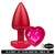 Cor: Vermelho - Pedra: Pink - Cód: 652.011.3