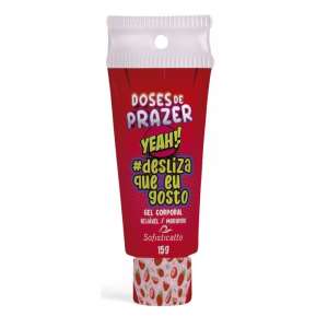 Gel Comestível #Desliza Que Eu Gosto Morango 15g - Sofisticatto