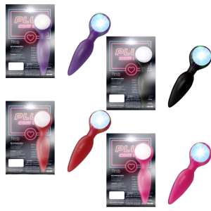 Plug Anal Cônico com LED - Diversão ao cubo