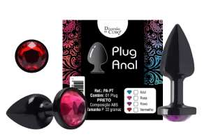 Plug Anal em ABS Preto - Diversão ao cubo