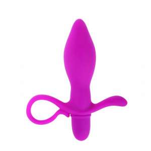 Plug Anal com Estimulador Lateral em Silicone Taylor - 10 Vibrações - Pretty Love - Importado
