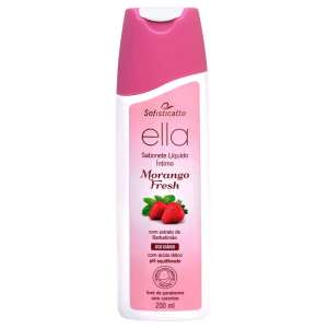 Sabonete íntimo Ella Morango Fresh 200ml - Sofisticatto