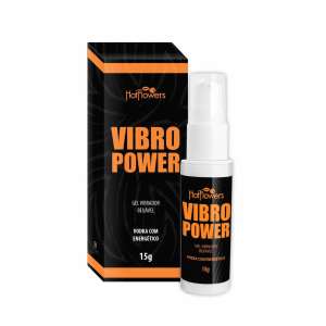 Gel Beijável Com Sabor Vodka C/ Energetico Vibro Power 15g - Hot Flowers